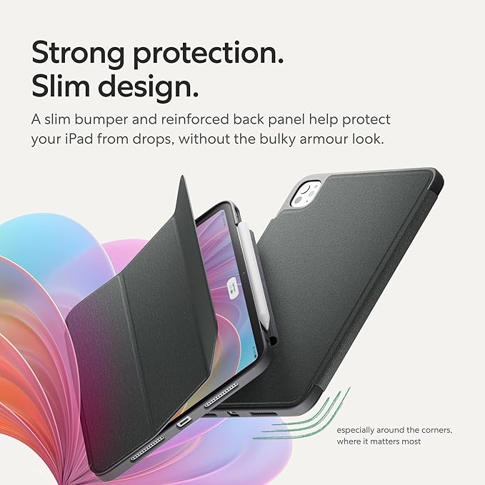 Paperlike® Bumper Case for iPad Air 11 Air (5th4th) &amp Pro 11 (4th3rd) | Robust Protective Case with Slim Design real Textile Surface Supports Apple Pencil Charging &amp Auto Sleep/Wake