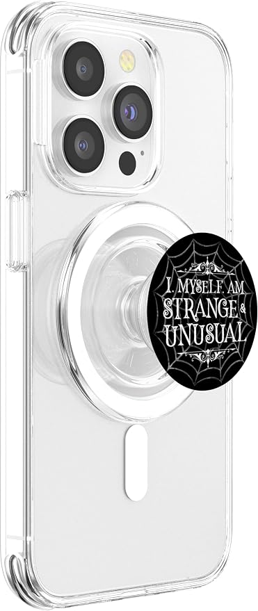 I Myself Am Strange &amp Unusual Spider Spider Web Arachnid PopSockets Adhesive PopGrip