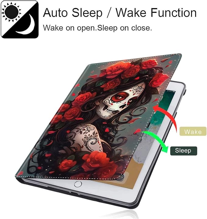 Case for ipad 10th Generation 10.9 inch 2022 iPad 10thMulti-Angle Stand Smart Protective Cover Shockproof Case Auto Sleep/Wake Smoke Flag of Mexico Flag