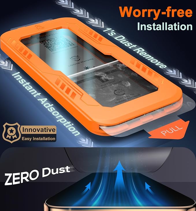 BossKiss for iPhone 11/iPhone XR Screen Protector TOP 9H Hardness Military Grade Shatterproof HD Tempered Glass Full Coverage Anti-Scratch Easy Installation Case Friendly 2 Pack