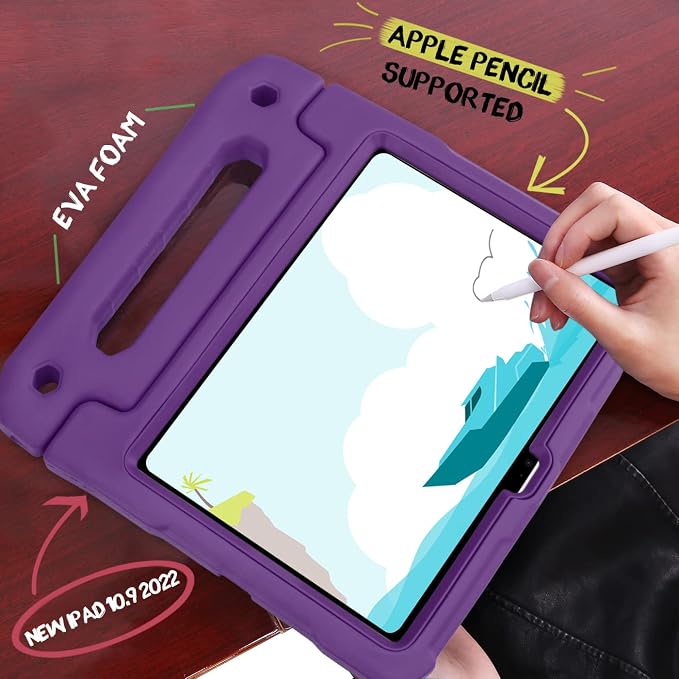 HDE Kids Shockproof Case Built-in Screen Protector for iPad 10th Gen 10.9