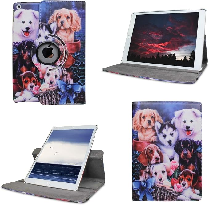 Case for ipad Pro 12.9 inch 3rd Generation 2018 Model A1876 A2014 A1895 A1983 360 Degree Rotating Smart Leather Auto Sleep/Wake Black