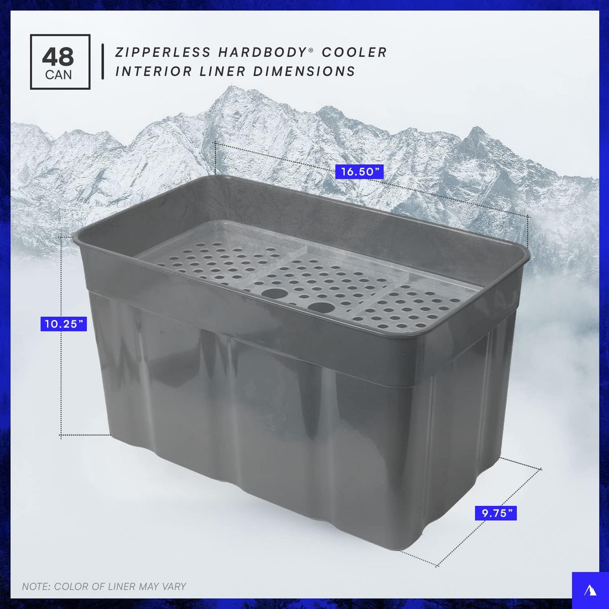 Titan by Arctic Zone Deep Freeze Cooler - 48 Can Zipperless Hardbody Cooler with Deep Freeze Insulation, HardBody Liner, and SmartShelf - Moss Green