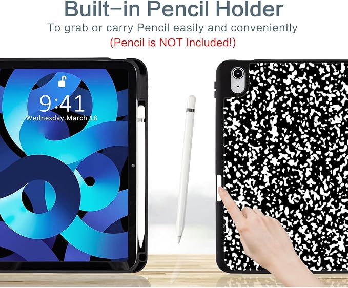 Vimorco Christmas Case for iPad (A16) 11th/10th Gen 11/10.9 inchAntlers | Multi-Angle Viewing Protective Folio Stand Shockproof CoverPencil HolderSupport Touch IDAuto Wake/SleepEssential Gift