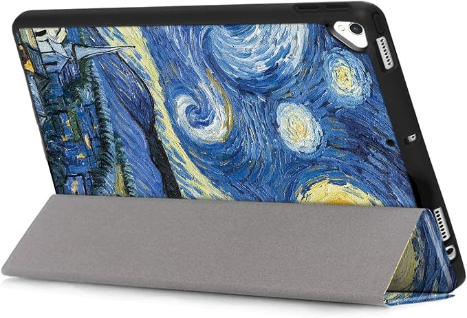 for Apple iPad 10.2 Case 2021/2020/2019 iPad 9th/8th/7th Generation Smart Cover with Pencil Holder [Auto Wake/Sleep] PU Leather Stand Folio Tri-fold Shockproof Thin Shell Colored Graffiti