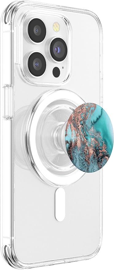 Teal Rose Watercolor PopSockets Grip and Stand for Phones and Tablets