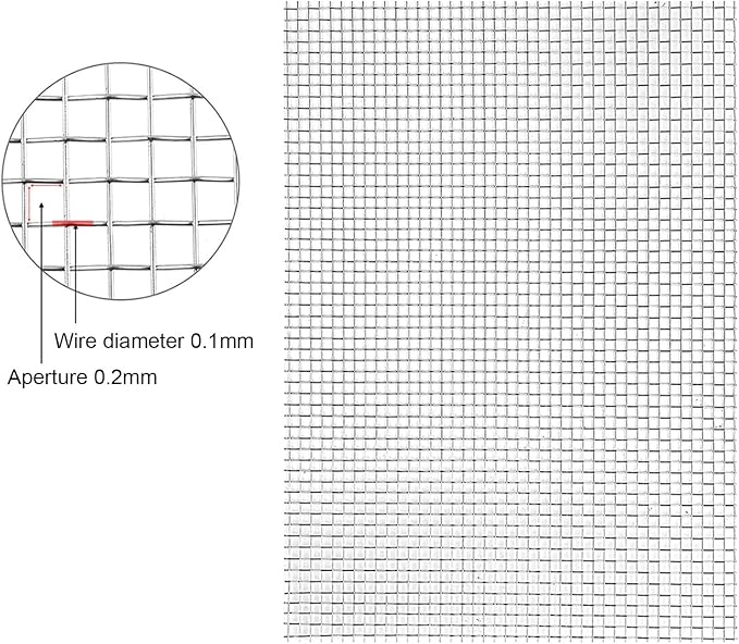 Stainless Steel Woven Wire Mesh 304 Stainless Steel Woven Wire, 80 Mesh Fly