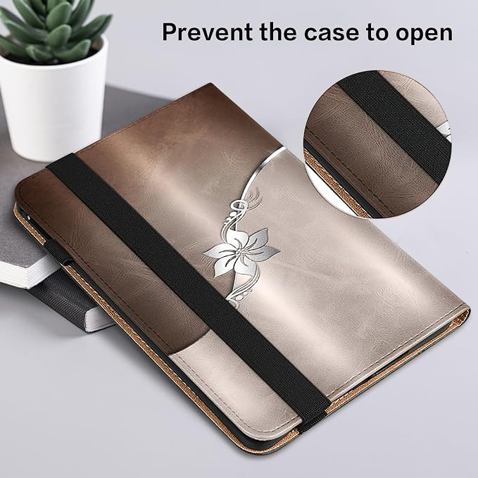 Case for Amazon Fire HD 10 and 10 Plus Tablet (13th/11th Generation 2023/2021 Release)PU Leather Slim Fit Folding Stand Cover - Brown Owl