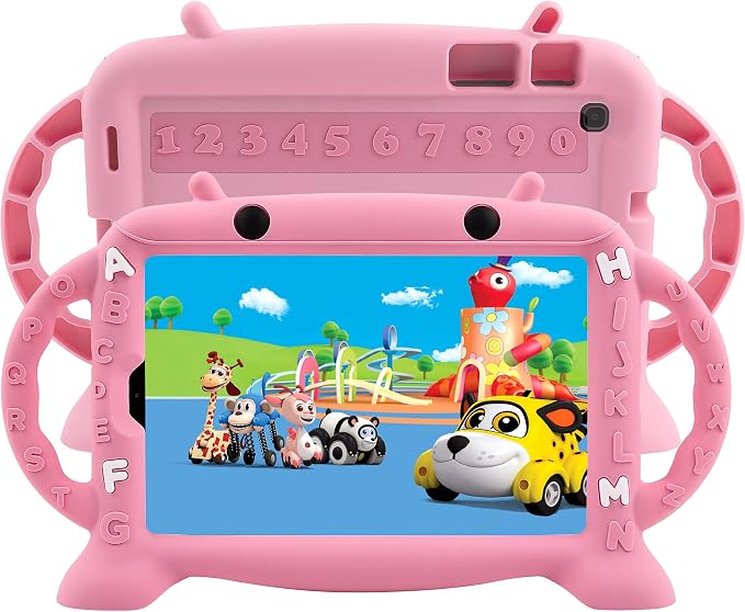Case for Samsung Galaxy Tab A 8.4 SM-T307 (2020) - Shockproof Silicone Kids Friendly Soft Protective Cover with Handles for Galaxy Tab A 8.4 2020 Release - Stands on Its Own (Blue)