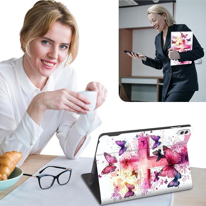 Slim Case for Samsung Galaxy Tab S11 5G 11 Inch (2025) PU Leather Tablet Cases Flip Folio Multi-Angle Viewing Stand Protective Smart Shell Cover with Auto Wake/Sleep A Crow Skull