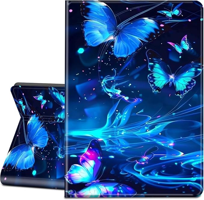 Case for Microsoft Surface Go 4/3/2/1 (2023/2021/2020/2018)-Slim PU Leather Lightweight Adjustable Stand Smart CoverAmerican Flag