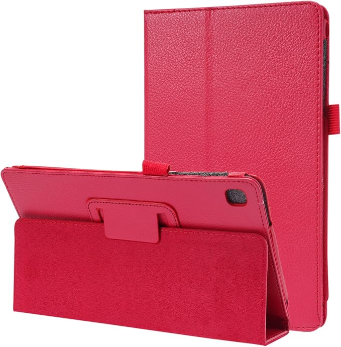Generic Slim Folding Folio Stand Case for Samsung Galaxy Tab A 8.0 Inch 2019 (SM-T290/SM-T295) Lightweight Magnetic Closure PU Leather Flip Shockproof Auto Wake/Sleep Smart Cover Black
