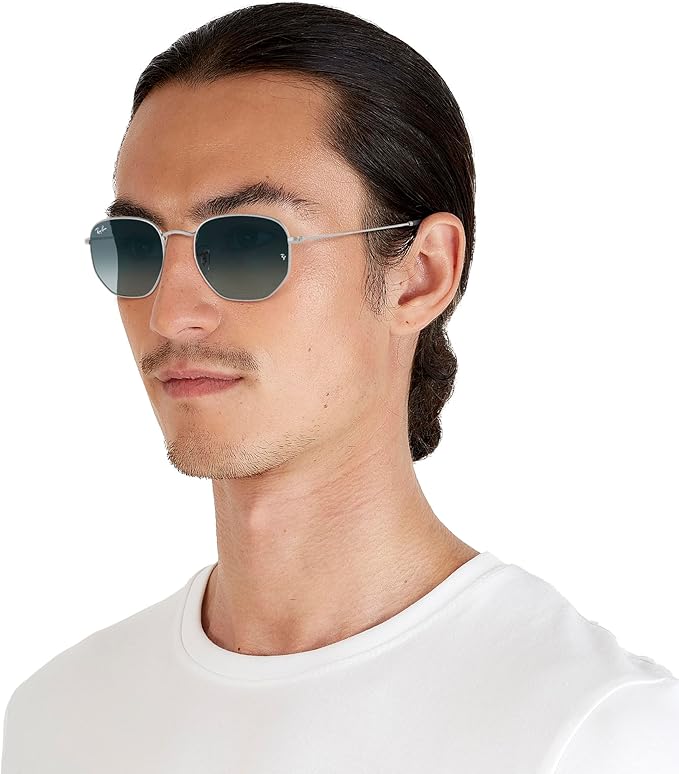 Ray-Ban unisex-adult Rb3548n Hexagonal Flat Lens Hexagonal Sunglasses