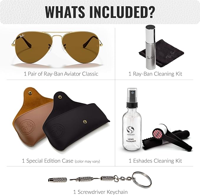 Ray-Ban RB3025 AVIATOR GRADIENT Pilot Shaped Sunglasses for Men & Women with Official RAYBAN Eyewear Kit