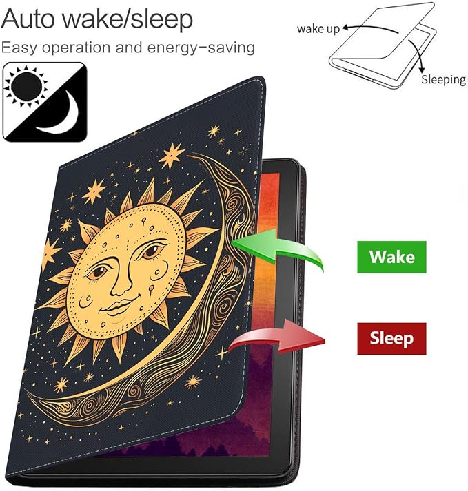Case for Samsung Galaxy Tab S10 Lite/ S10 FE/ S9 FE 5G 10.9 Inch/ S9 11 Inch - Slim PU Leather Folding Stand Folio Cover with Auto Sleep/Wake - African American Girl
