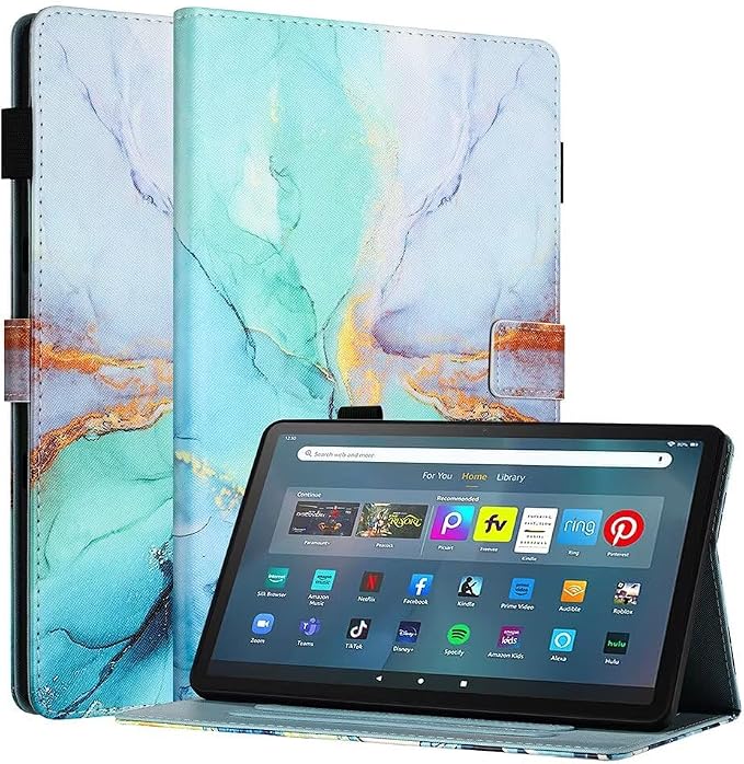 Fancity for Amazon Kindle Fire Max 11 Case 13th Generation 11 2023 Release | Soft PU &amp TPU Leather Protective Stand Cover Case for Fire Max 11 with Smart Auto Wake/Sleep Pencil Holder Beach