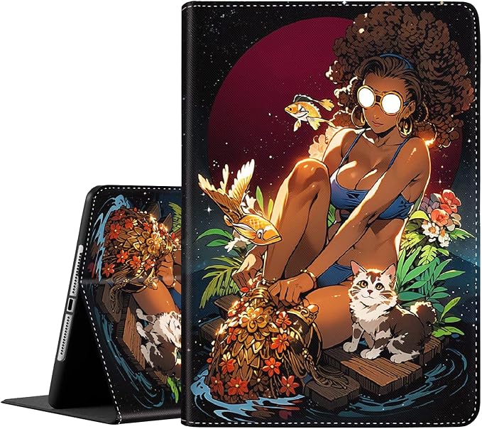 Case for New iPad (A16) 11th Generation 11 Inch 2025for iPad 10th Generation 2022 10.9 Inch Multi-Angle Stand Smart Cover Shockproof with Auto Wake/Sleep ，Starry Sky