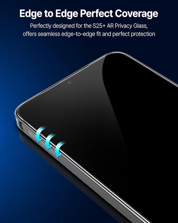 DOME GLASS Whitestone DOME AR Privacy for Samsung Galaxy S25 [Super Anti-Reflection &amp Privacy] Tempered lass Screen Protector with Anti Spy