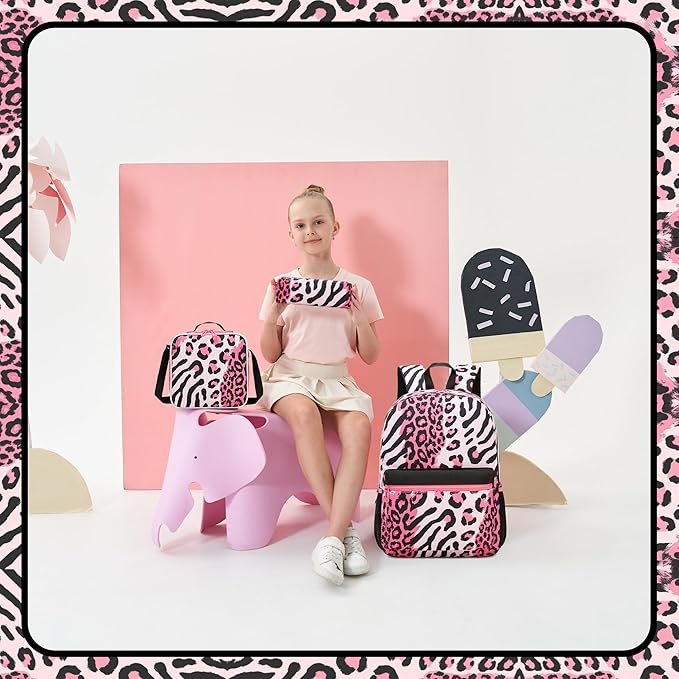 Backpack for Girls Backpack with Lunch Box School Backpacks for Girls with Pencil Case Back to School Supplies