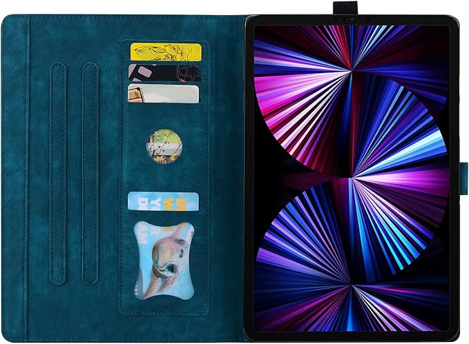 Case for Honor MagicPad 3 Pro 12.3 12.3 2026Multi-Angle Viewing PU Leather Folio Stand Cover with Pencil HolderShockproof Protective Case for Honor MagicPad 3 Pro 12.3 2026Rose Red
