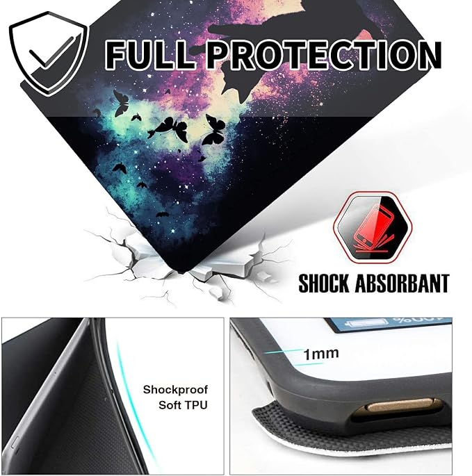 for 10.1 Amazon Fire HD 10 Tablet (13th Generation 2023 Release)PU Leather Multi-Angle Anti Slide Stand Cases with Auto Wake/SleepAnimals Dog Paws Galaxy