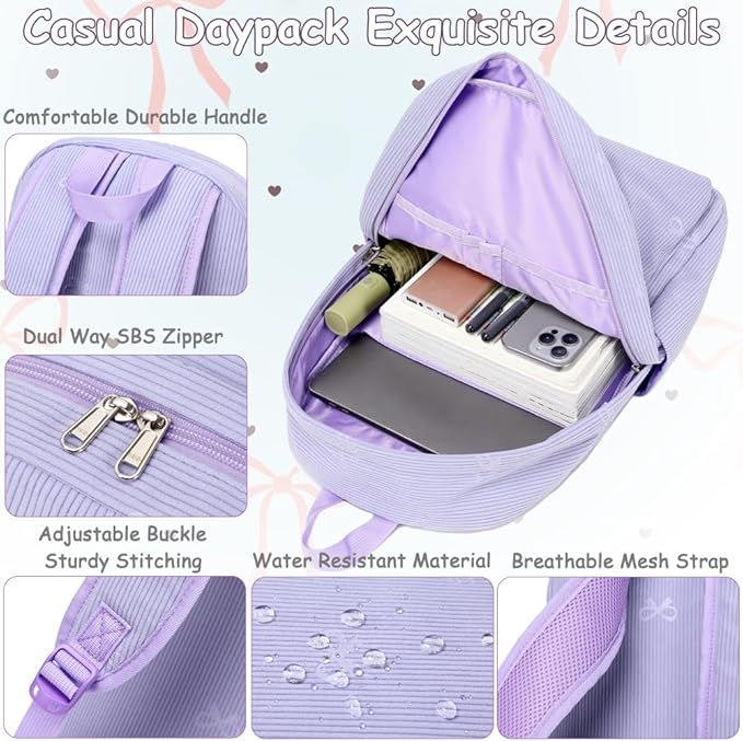 Meisohua School Backpack for Teens Girls Boys Backpack for Elementary Middle School Bookbag for Kids Backpack Lunch Bag Set