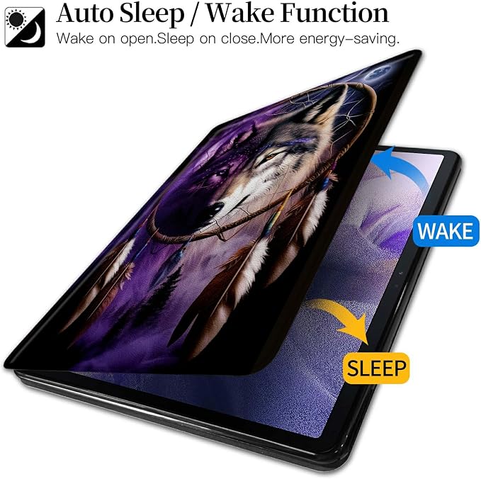American Flag Deer Pattern Case for All-New Amazon Kindle Fire 7 Inch Tablet (9th/7th/5th Generation 2019/2017/2015 Release)360 Degree Rotating Stand Protective Cover with Auto Sleep/Wake