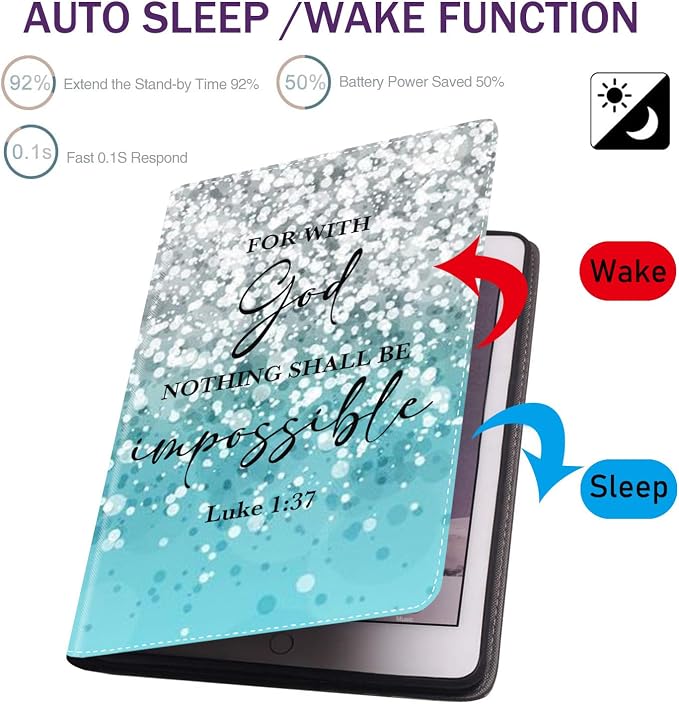 for iPad mini 5/4 Case iPad mini 1/2/3 Case Adjustable Stand Shockproof Protective Cover with Automatic Wake-up/Sleep Function Suitable for iPad mini 5th/4th Gen 7.9 inch - Bible Phil 4-13 Floral
