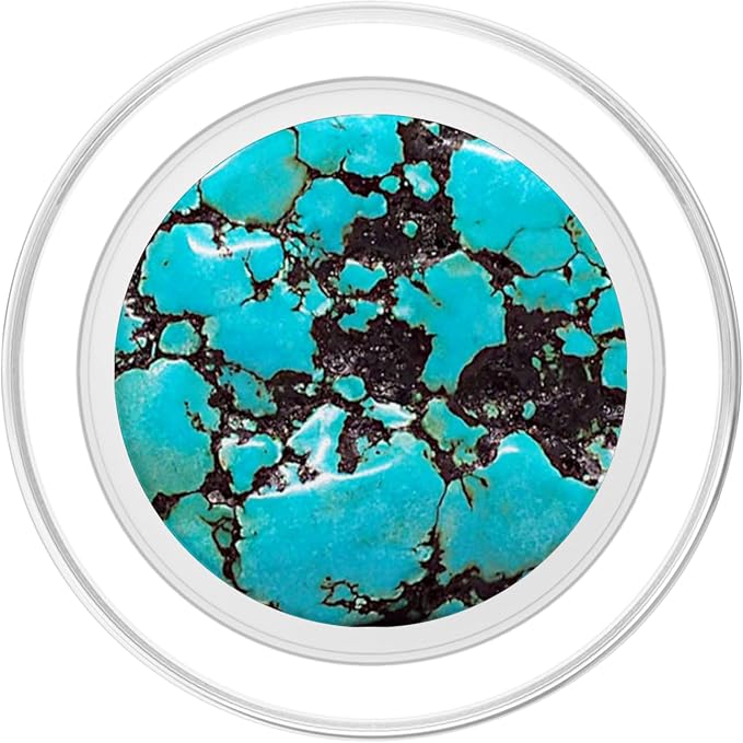Turquoise Marble Stone Slab Print Southern Glam Phone Grip PopSockets Adhesive PopGrip