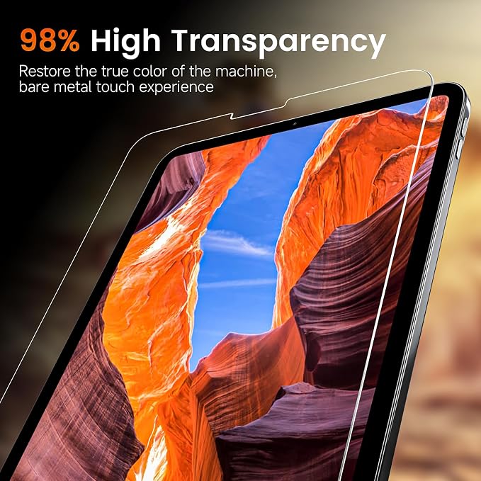 PandaShield 2-Pack Privacy Screen Protector Easy-Installation Box for iPad 11th/10th Gen. A16 (11/10.9 Inch 2025/2022) Anti-Spy Bubble Free Scratch Resistant Apple Pencil Support