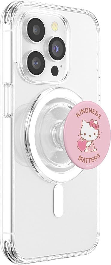 Hello Kitty Pink Heart Cute Kindness Matters PopSockets Adhesive PopGrip