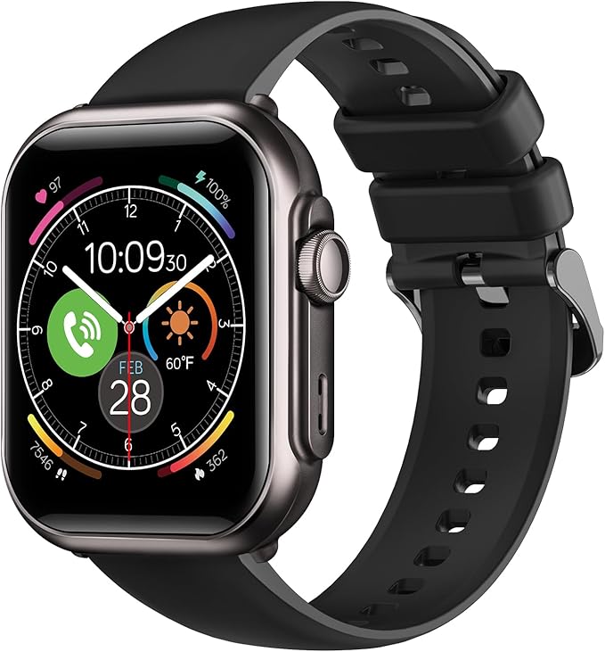 Banlvs Fitness Smart Watch for Men Women: 1.85" Smart Watch with 30 Days+1000 mAh Battery Life Make/Recive Call Heart Rate SpO2 Sleep Monitor 120+ Sport 5ATM Fitness Tracker
