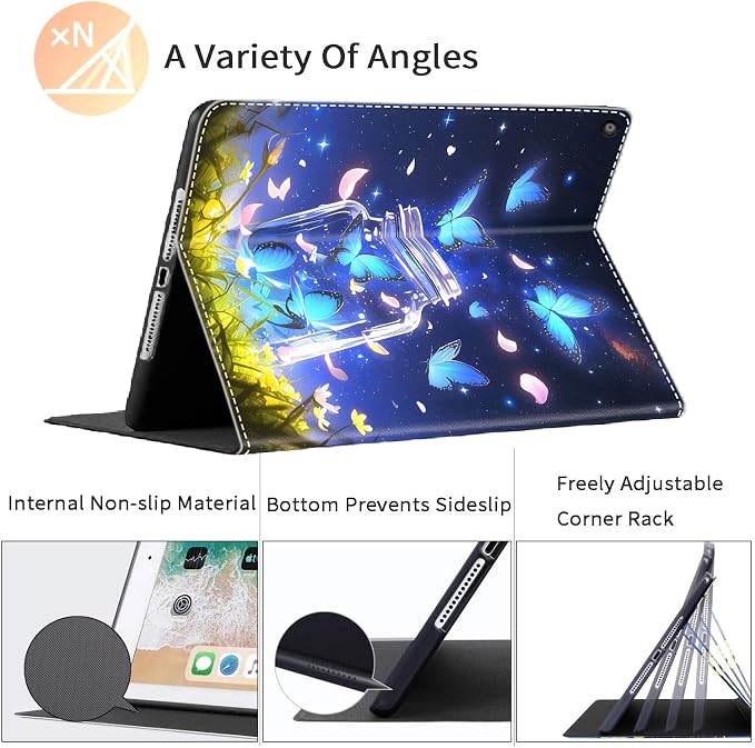 Case for iPad 10th Generation (2022 Release) 10.9 Inch Durable Shockproof Protective Cover for New iPad 10th gen 10.9 2022 Elephant Sunflower