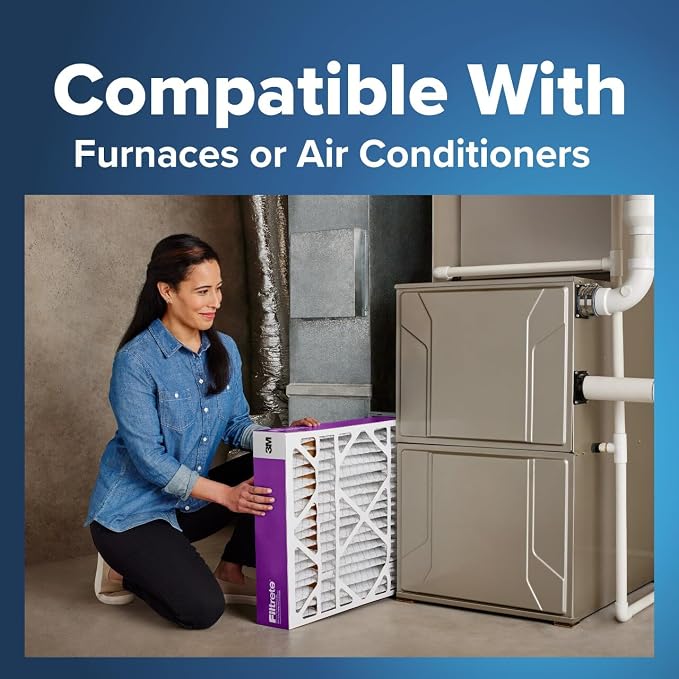 Filtrete 16x25x4 AC Furnace Air Filter, MPR 1550, MERV 12, Fits Lennox &