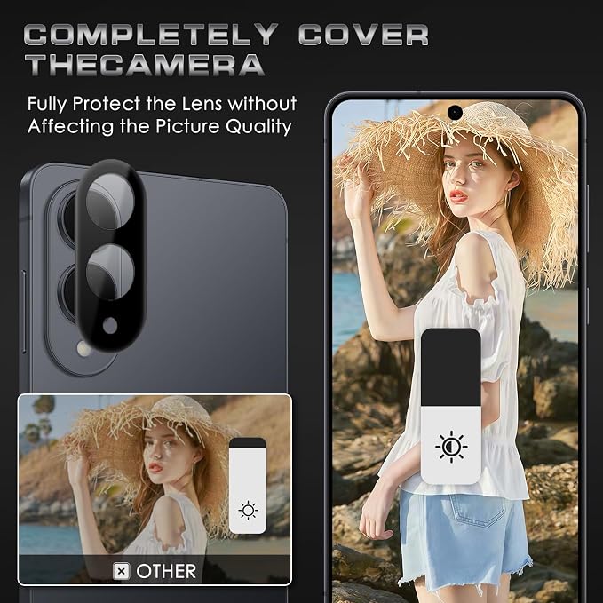 4 Pack Nothing Phone (3a) Pro 5G Privacy Screen Protector 2 Pack Privacy Tempered Glass Film and 2 Pack Camera Lens Protector Anti-Spy Protection for Nothing Phone (3a) Pro 5G Screen Protector