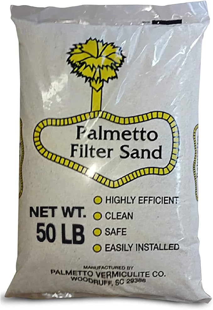 Palmetto 3 Pack Pool Filter Sand, Clean and Clear Water, Natural Sand