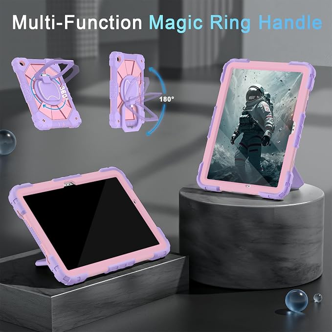 Auizotl Case for Samsung Galaxy Tab A11+/A9+ Plus 11 Inch with Screen Protector/Rotating Stand/Pen HolderMilitary Grade Shockproof Cover for Galaxy Tab A11 Plus /A9 Plus CasesBlack