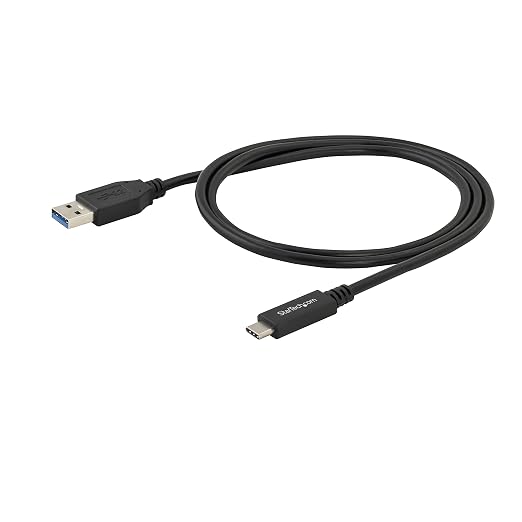 StarTech 3.3ft (1m) USB-C Cable 10Gbps 60W (3A) PD 8K 60Hz / 4K 144Hz USB-IF Certified Thunderbolt Compatible | USB-C to USB-C Thunderbolt 3 Compatible Reversible Connectors Sync and Back Up