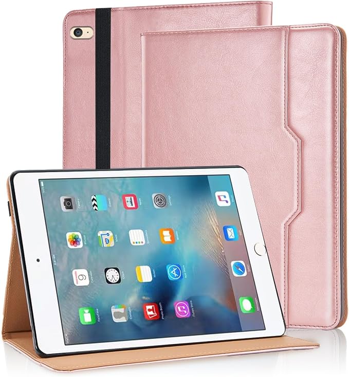 Case for iPad 5th / 6th Generation (2018/2017) iPad 9.7 Inch iPad Air 2 / iPad Air Multi-Angle Viewing Stand with Hand Strap Auto Wake SleepBlack