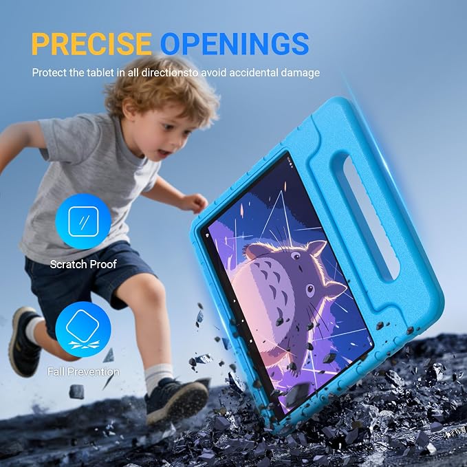 Kids Case for Fire Max 11 ShockproofStandBlue | Designed specifically for Fire Max 11(13th Generation 2023 Release)Light Weight Shockproof Tablet CaseEVA Foam Case