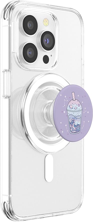 Kawaii Aesthetic Cute Boba Milk Tea Lover Japanese Waves Art PopSockets Adhesive PopGrip