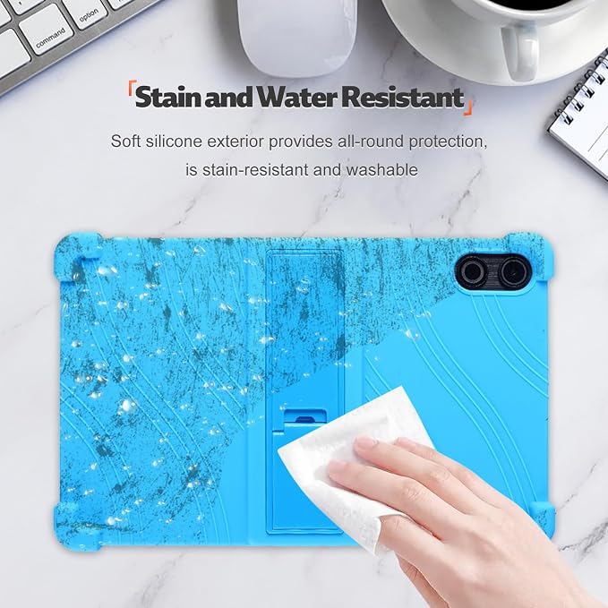 Case Cover for Urao C12 10.36 inch KONXISA Tablet Case with Premium Silicone Material Folding Stand Fuction Anti-Scratch Shockproof and Full Protection Tablet SleeveProtective Covers SkyBlue