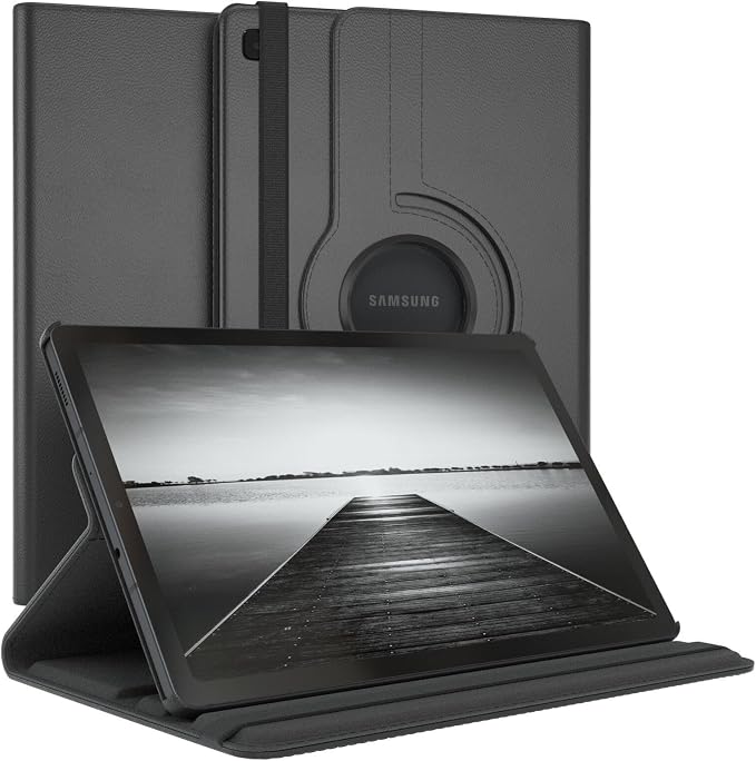 Vultic Rotating Case for Samsung Galaxy Tab A 8.4 2020 (8.4-inch) [SM-T307U] 360 Degree Stand [Auto Sleep/Wake] Folio PU Leather Smart Tablet Cover (Black)