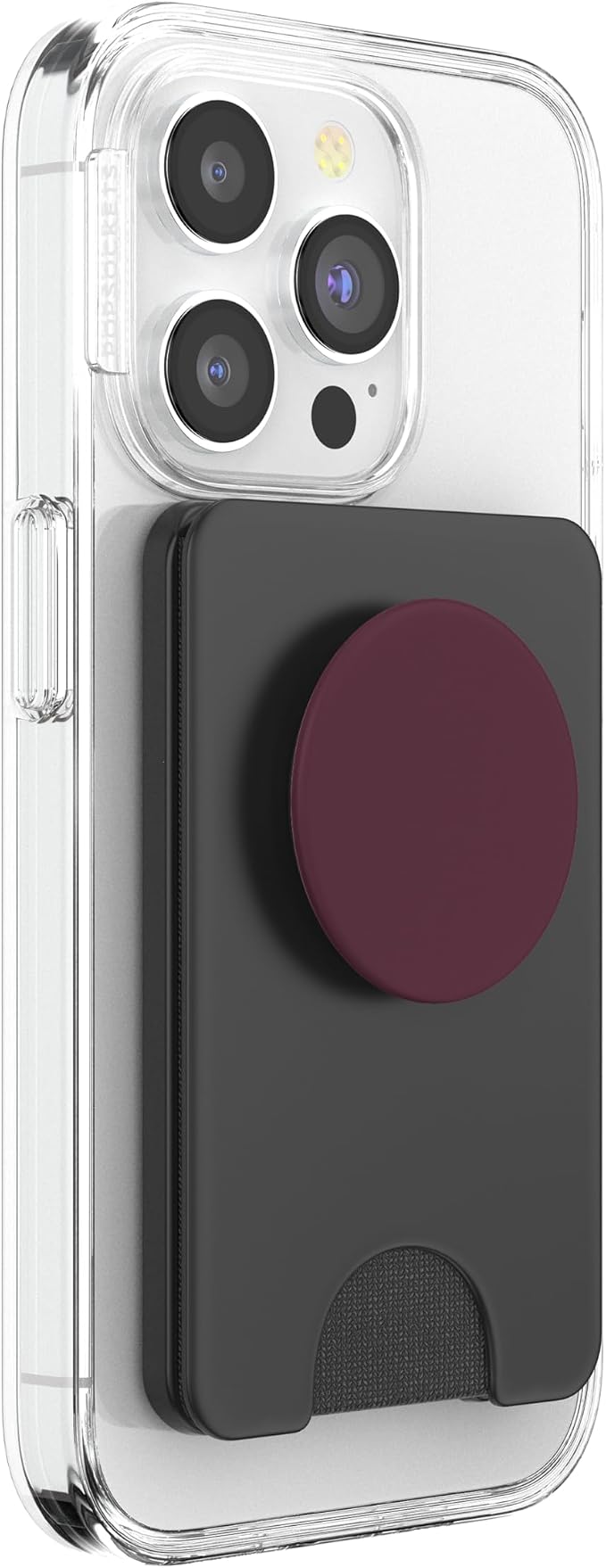 Cute Simple Minimalist Color Wine Red PopSockets PopGrip for MagSafe