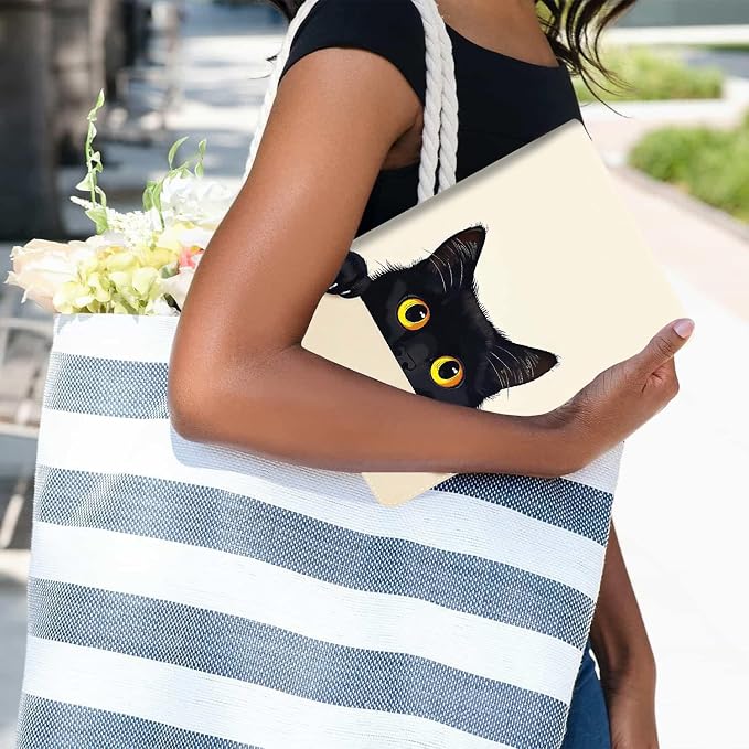 Case for iPad 9th/8th/7th Generation 2021/2020/2019 iPad 10.2 Inch Also Fit iPad Air 3th Gen 2019/iPad Pro 10.5 inch，Standing Cover with Auto Sleep/WakeCute Black Cat