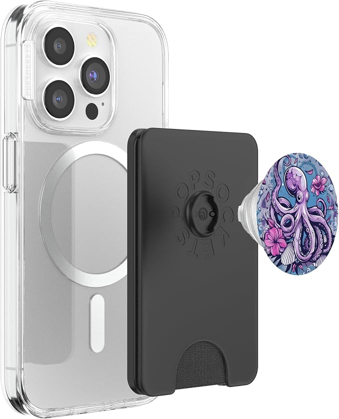 Purple Octopus PopSockets PopGrip for MagSafe