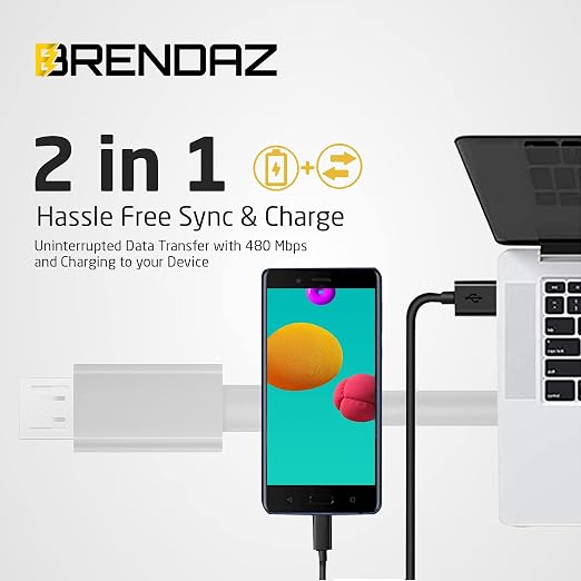 BRENDAZ Micro USB Cable 10-Pack- Fast Charging Data Transfer Android USB Cord Compatible with Kindle Fire HD Tablet Compatible with Xbox One S X Galaxy S6 S7 Edge J7 Note 5 4.(10-Feet)