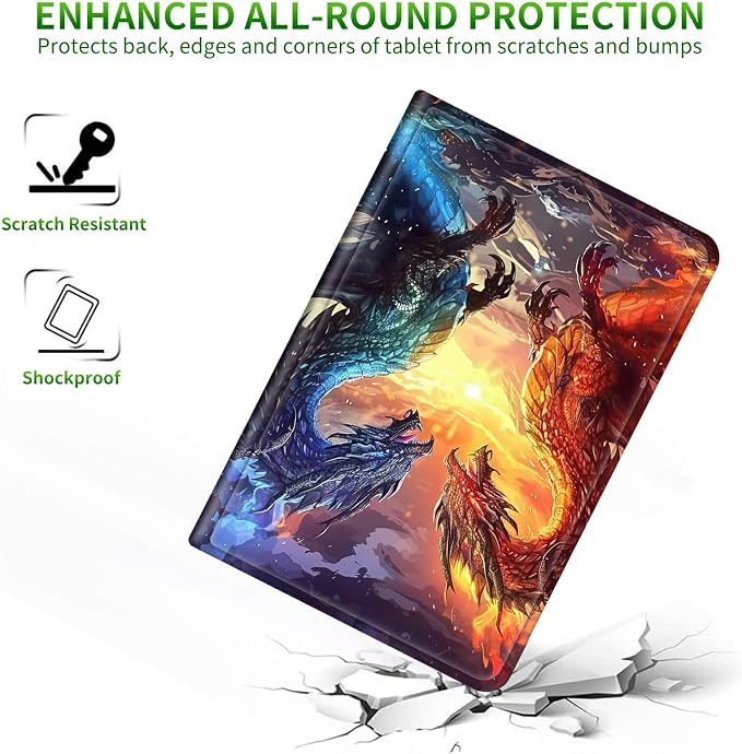 for 6 Kindle 11th Generation 2024/2022 Release Case (Model No: C2V2L3) E-Reader Multi-Angle Viewing Shockproof Smart Protective Case with Auto Wake/Sleep Baseball