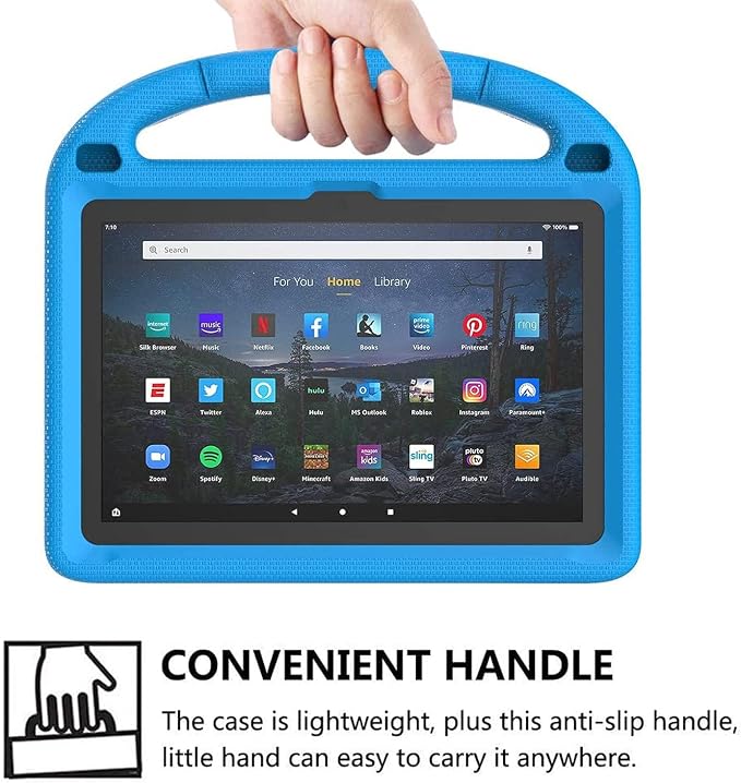 Kids Case for New 10-inch Tablet 2023 Lightweight Shockproof Kids Friendly Full Cover with Handle Kickstand