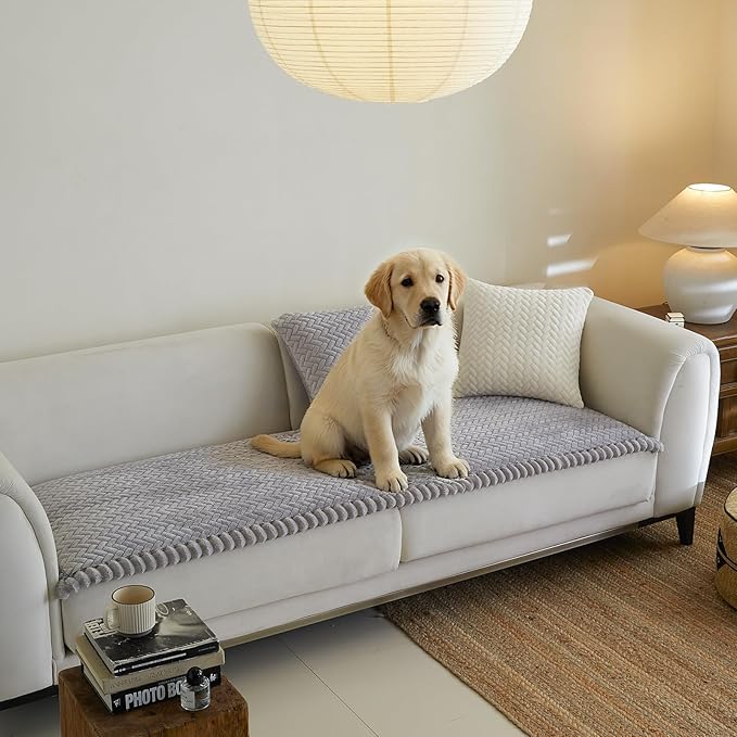 Couch Covers for 3 Cushion Couch Sofa Pet Friendly,Non-Slip Sofa Cover Washable